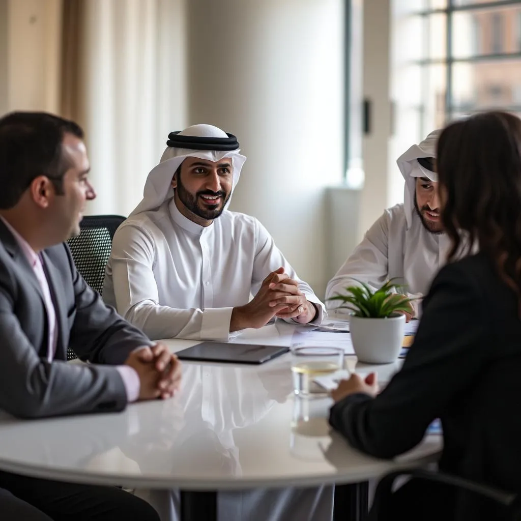 لقاء مع أحد العملاء