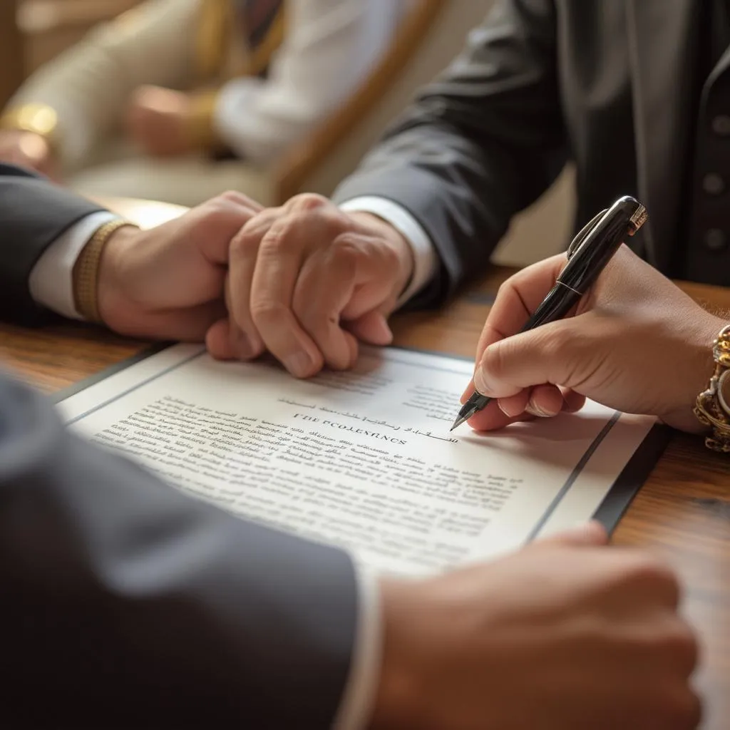 توقيع عقد تأسيس